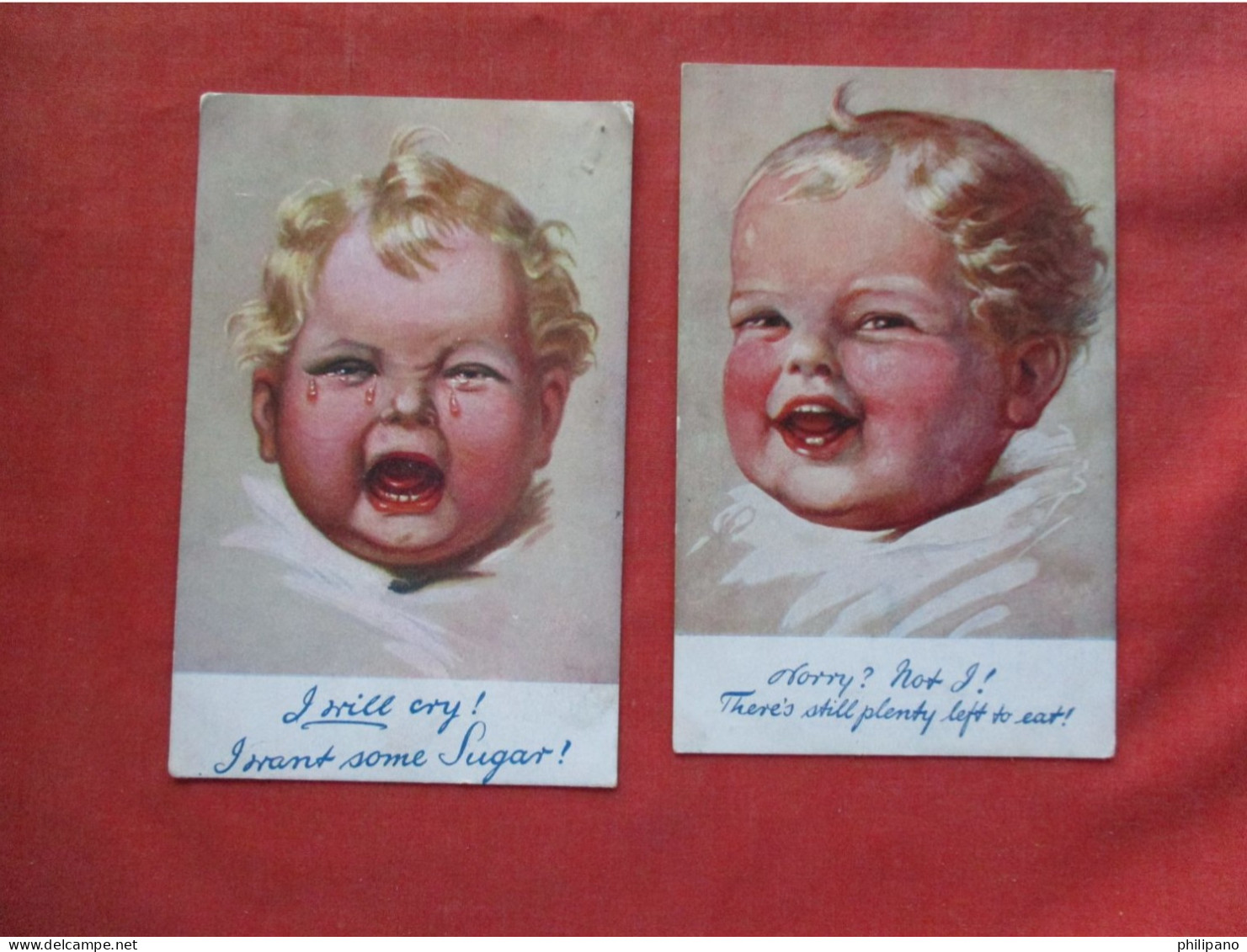 Lot Of 2 Cards. Tuck Series Curly Locks.  Ref 6407 - Autres & Non Classés