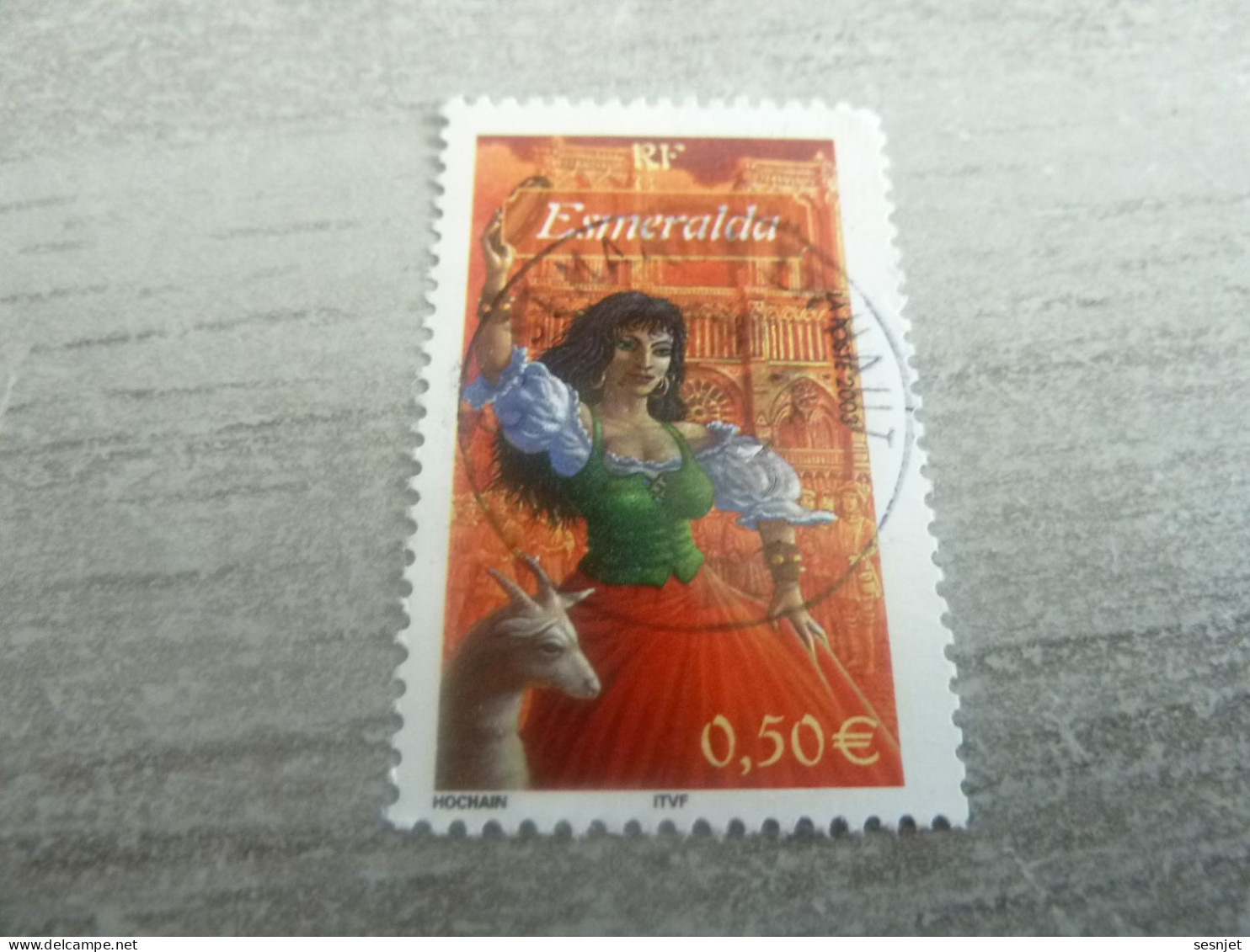 Littérature - Esmeralda - 0.50 € - Yt 3589 - Multicolore - Oblitéré - Année 2003 - - Usati