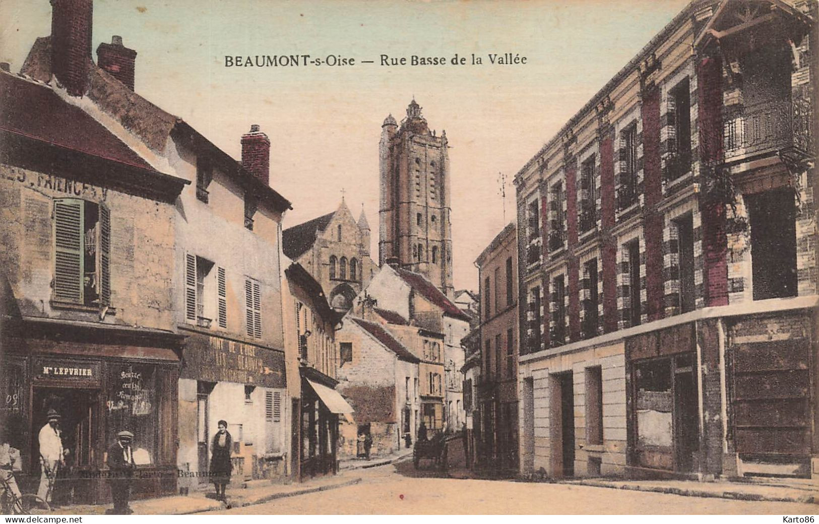 Beaumont Sur Oise * Rue Basse De La Vallée * Commerces Magasins LEPVRIER - Beaumont Sur Oise