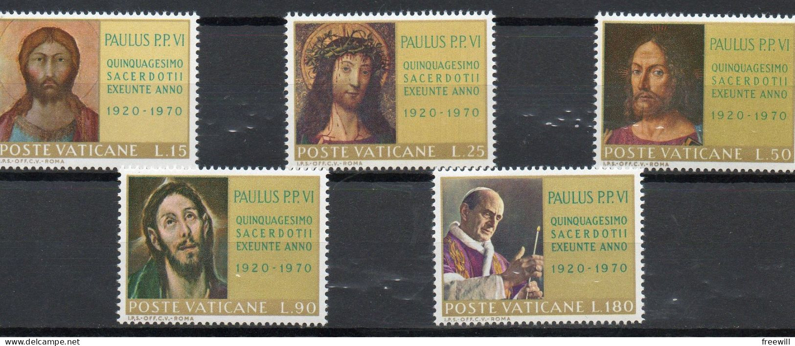 Jubilé Du Pape Paul VI XXX 1970 - Unused Stamps
