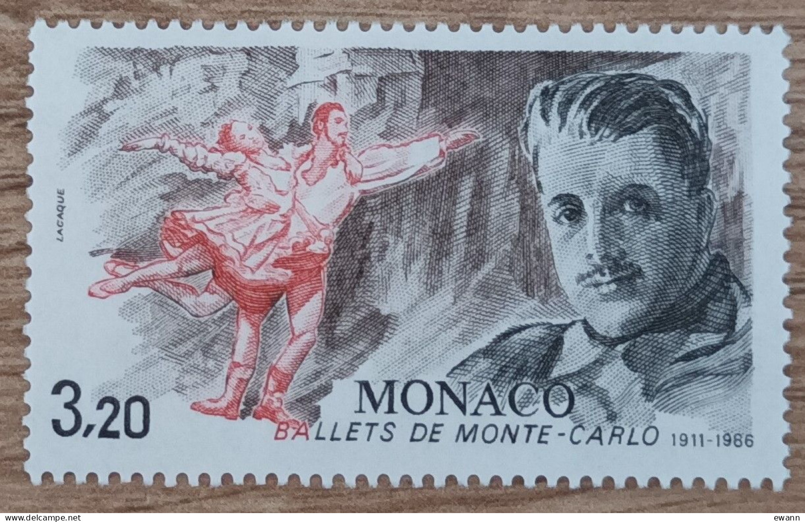 Monaco - YT N°1533 - Ballets De Monte Carlo - 1986 - Neuf - Ongebruikt