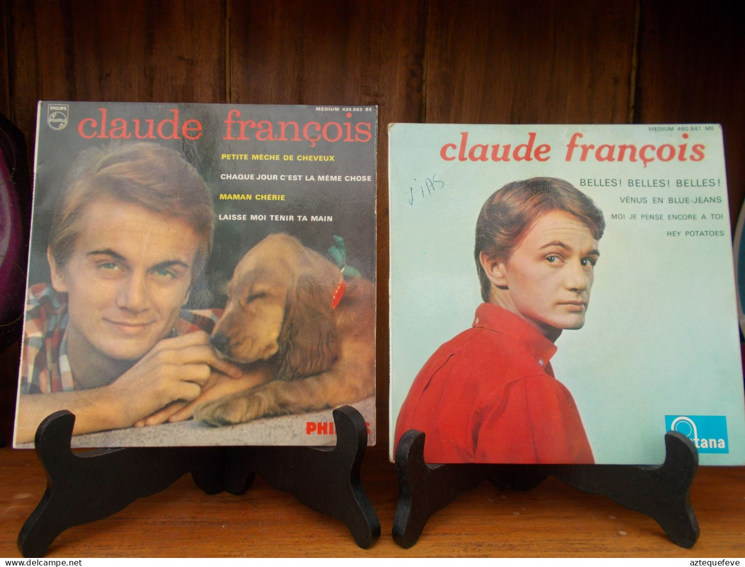 VINYL 45 T CLAUDE FRANCOIS, BELLES, PETITES MECHES DE CHEVEUX Etc 8 Titres - Sonstige - Franz. Chansons