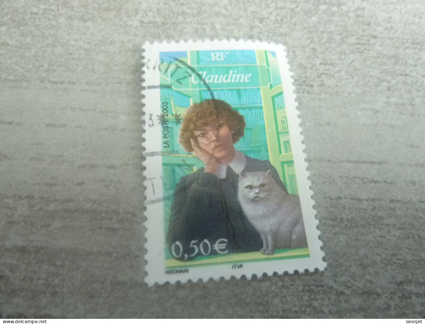 Littérature - Claudine - 0.50 € - Yt 3590 - Multicolore - Oblitéré - Année 2003 - - Gebruikt