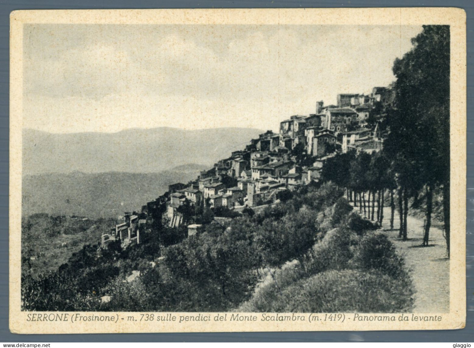 °°° Cartolina - Serrone Sulle Pendici Di Monte Scalambra Panorama Da Levante - Viaggiata °°° - Frosinone