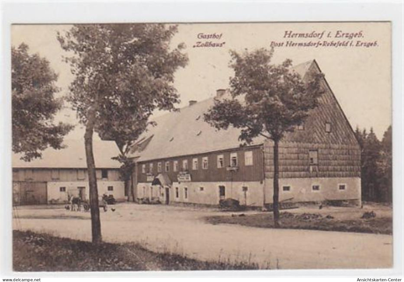 39024808 - Hermsdorf Im Erzgebirge. Gasthof Zollhaus. Bes. Clemens Geissler Gelaufen Am 6.4.1926. Gute Erhaltung. - Bannewitz