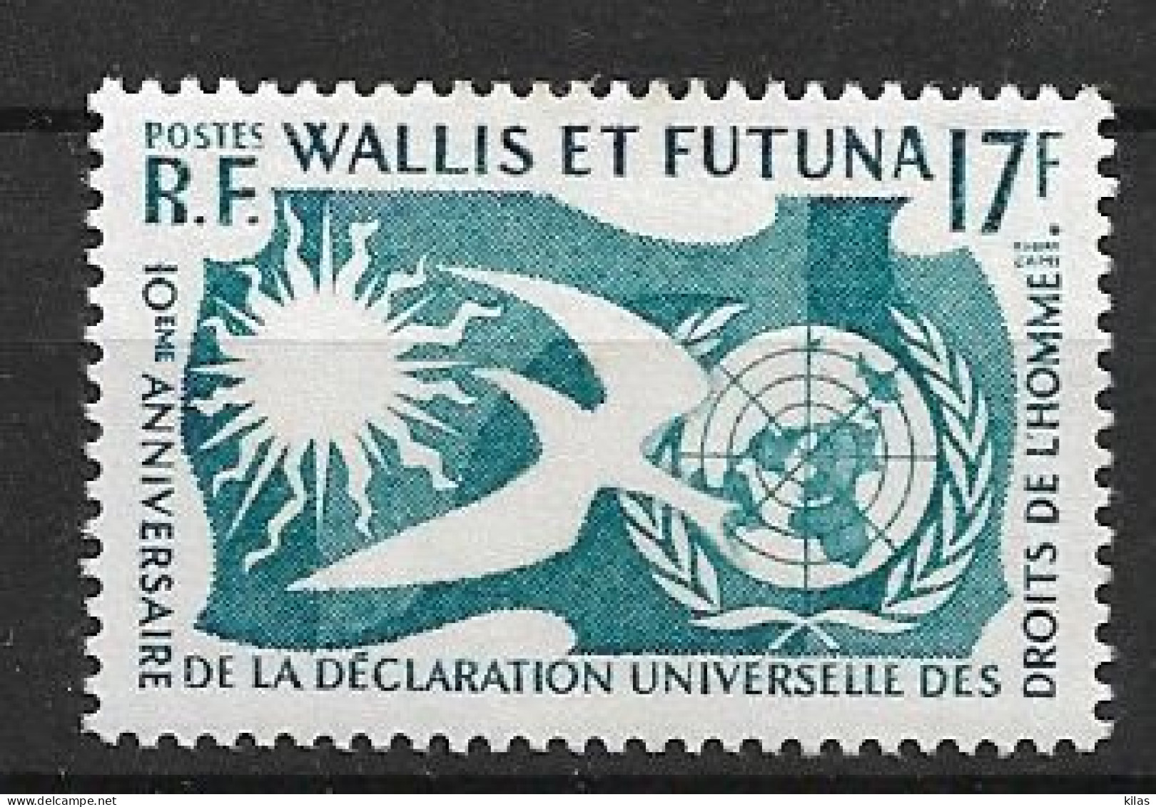 WALLIS ET FUTUNA 1958 Human Rights Year MNH - Ungebraucht