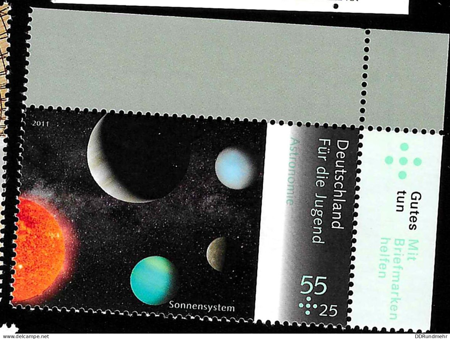 2011 Solar System Michel DE 2885 Stamp Number DE B1054 Yvert Et Tellier DE 2710 Stanley Gibbons DE 3731 Xx MNH - Ungebraucht