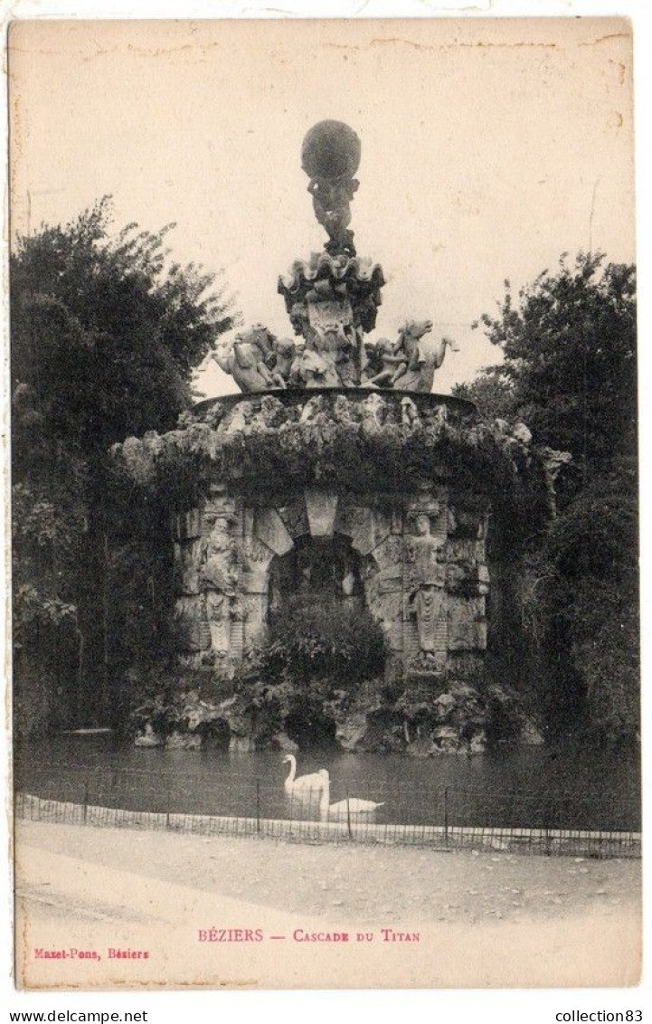 CPA BEZIERS Cascade Du Titan - Beziers