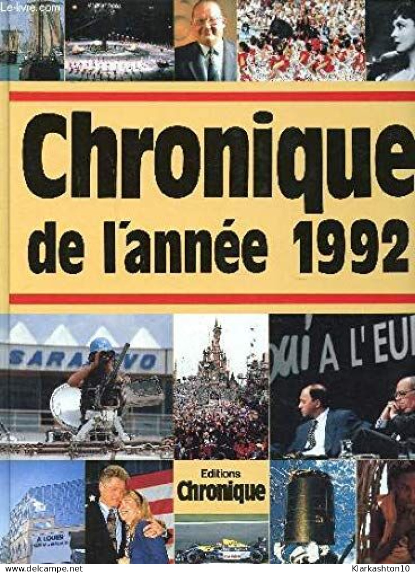 Chronique De L'Annee 1992: Chronique De L'année 1992 - Other & Unclassified