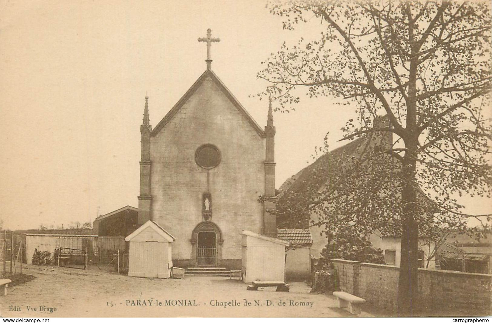 CPA France Paray-le-Monial Chapelle De Notre Dame De Romay - Paray Le Monial