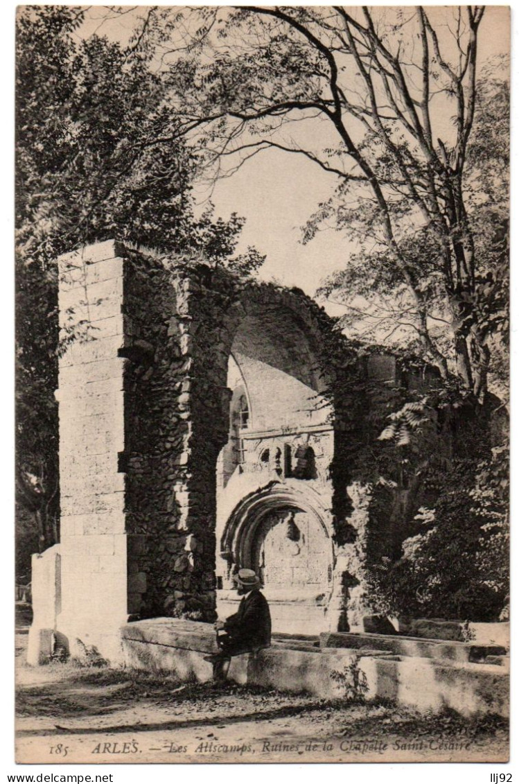 CPA 13 - ARLES (Bouches Du Rhône) - 185. Les Aliscamps. Chapelle Saint-Césaire - Arles