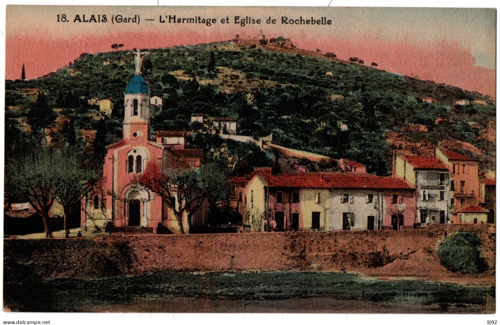 CPA 30 - ALAIS (Gard) - 18. L'Hermitage Et Eglise De Rochebelle - Alès