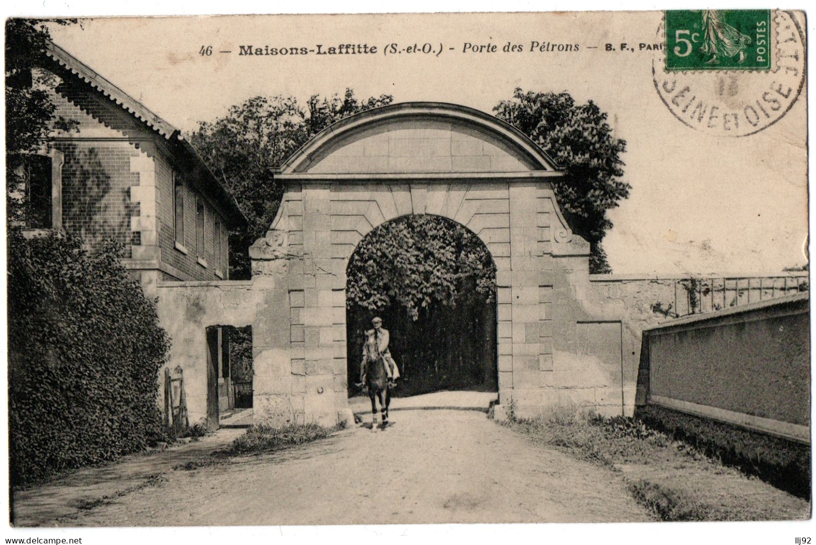 CPA 78 - MAISONS LAFFITTE (Yvelines) - 46. Porte Des Pétrons (cavalier) - Maisons-Laffitte