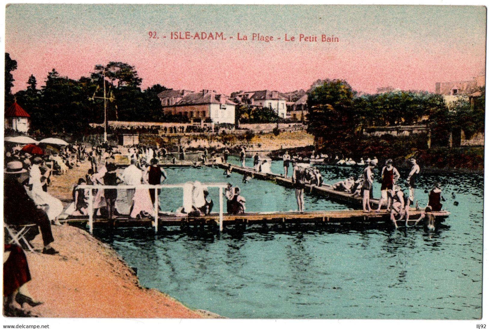 CPA 95 - L'ISLE ADAM (Val D'Oise) - 92. La Plage - Le Petit Bain - L'Isle Adam