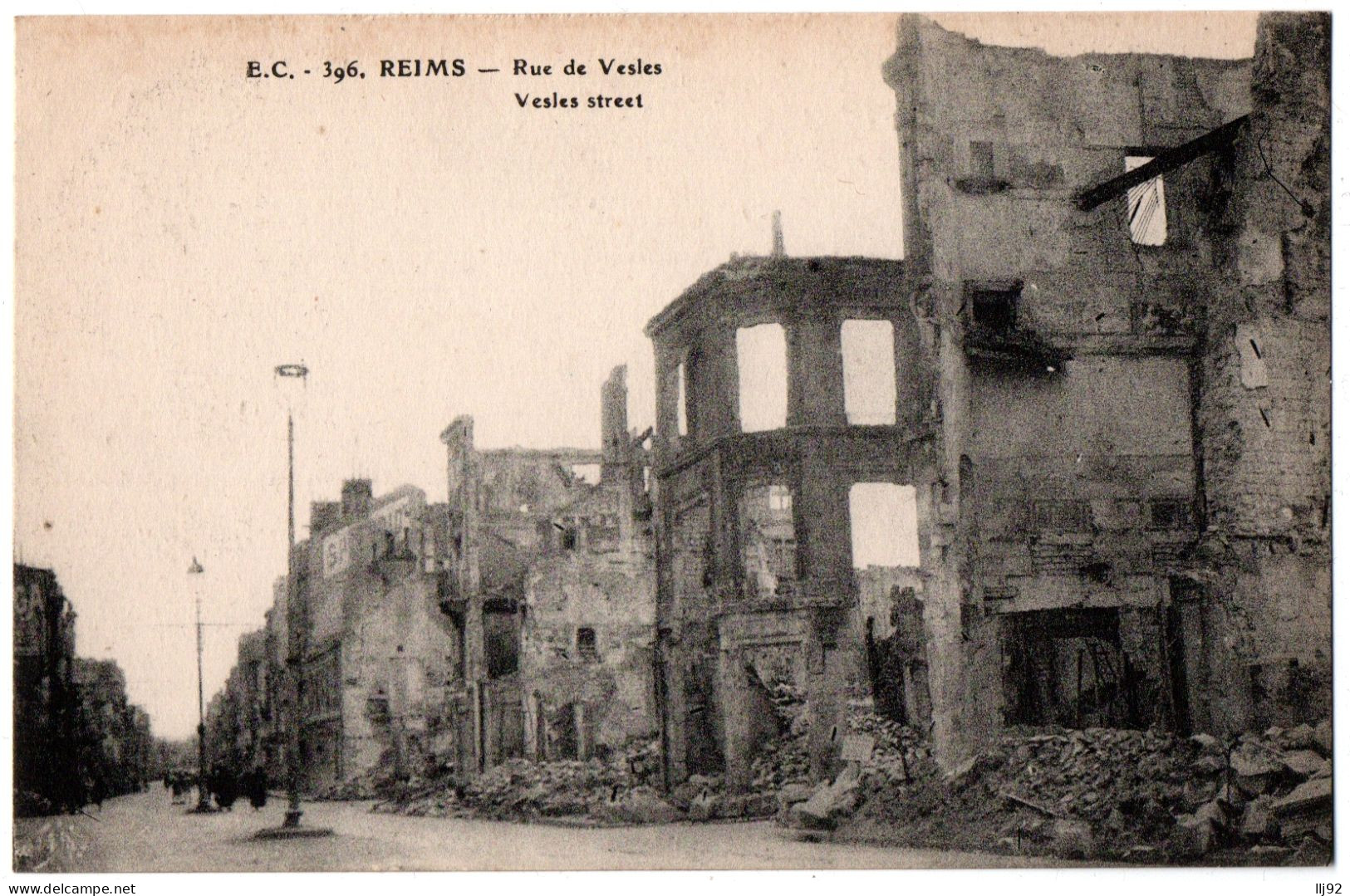 CPA 51 - REIMS (Marne) - 396. Rue De Vesles - E. C. - Reims