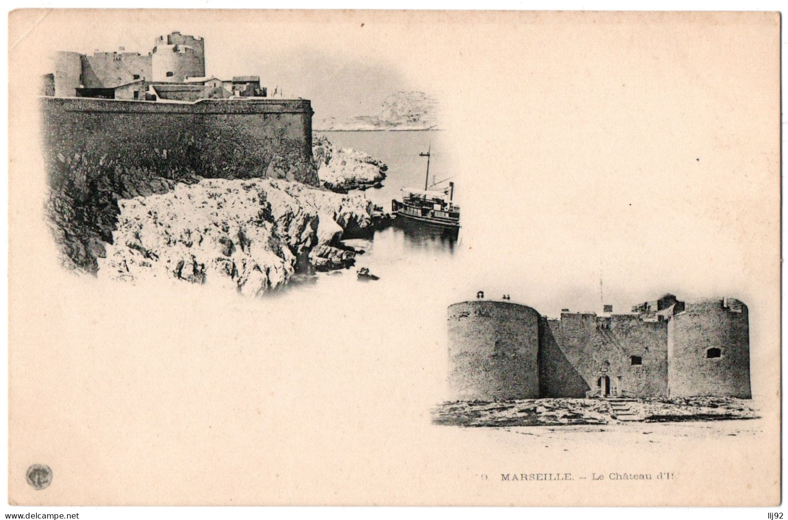 CPA 13 - MARSEILLE (Bouches Du Rhône) - Château D'If - Dos Simple, Touring-club - Festung (Château D'If), Frioul, Inseln...