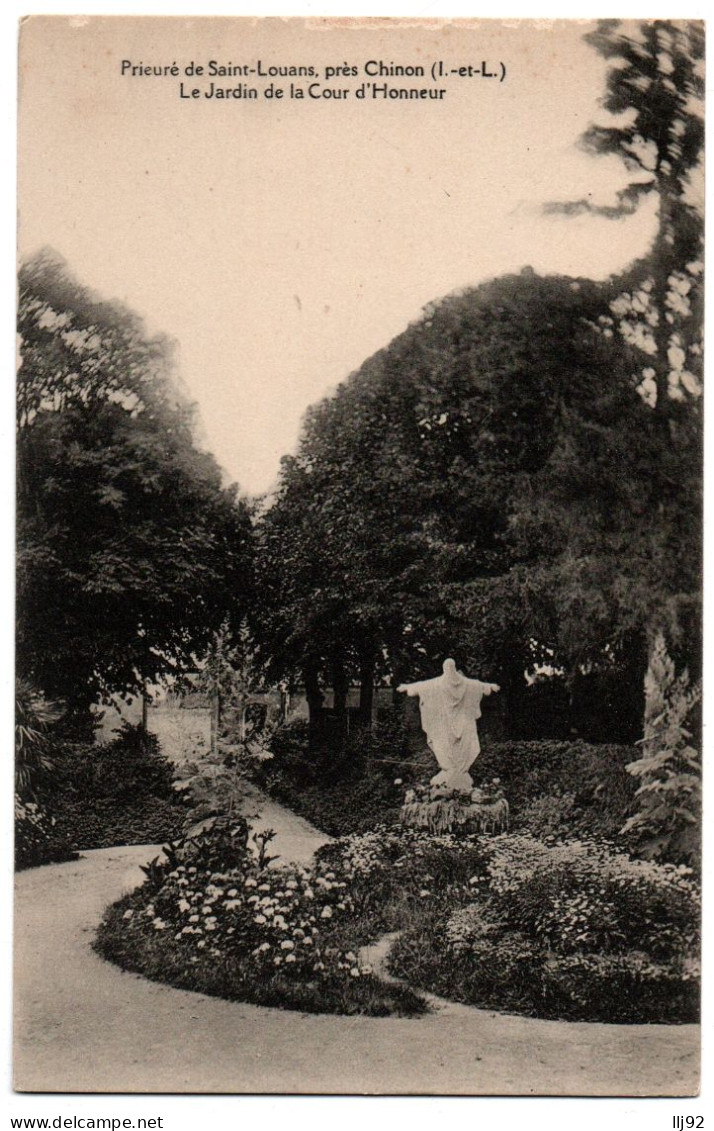 CPA 37 - Prieuré De Saint-Louans (Indre Et Loire) - Jardin De La Cour D'honneur - Autres & Non Classés