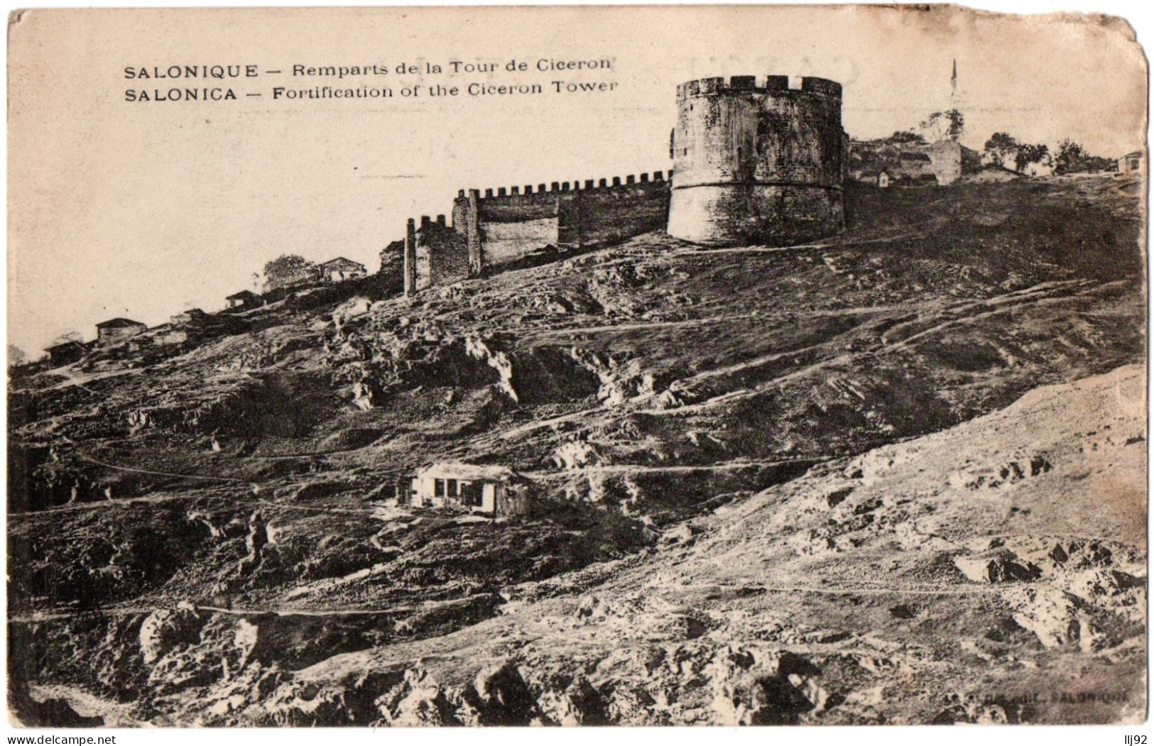 CPA GRECE - SALONIQUE - Remparts De La Tour De Ciceron - Grèce