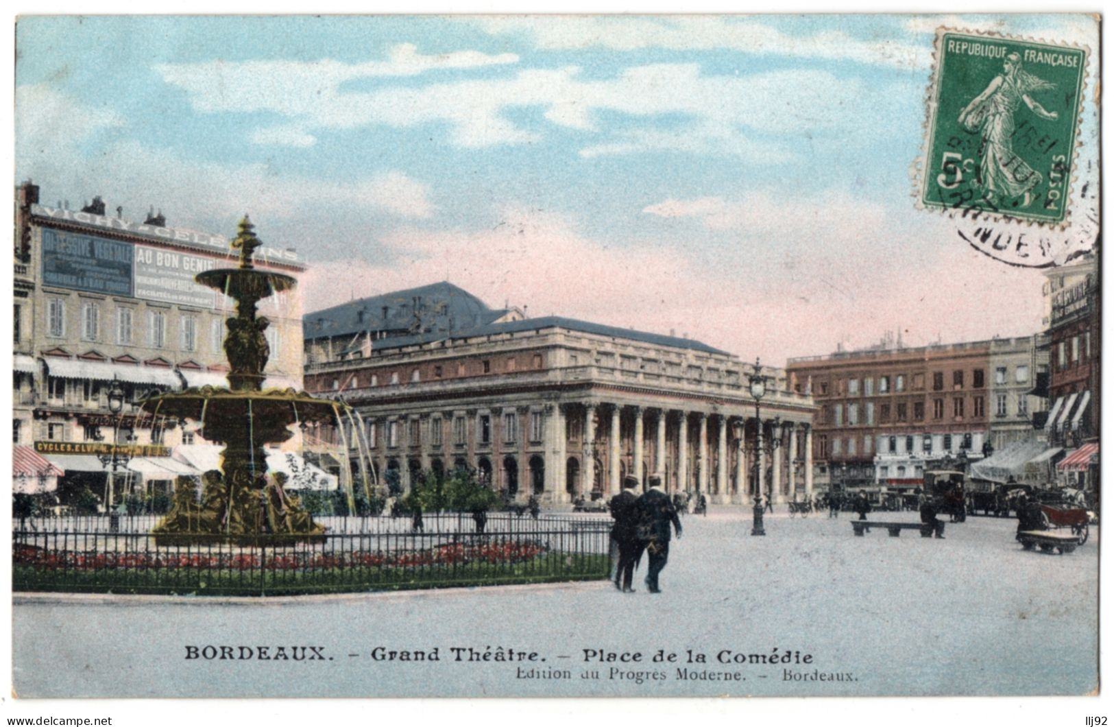CPA 33 - BORDEAUX (Gironde) - Grand Théâtre - Place De La Comédie - Bordeaux