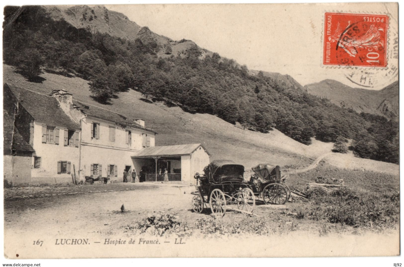 CPA 31 - LUCHON (Haute Garonne) - 167. Hospice De France (voitures) - LL - Luchon