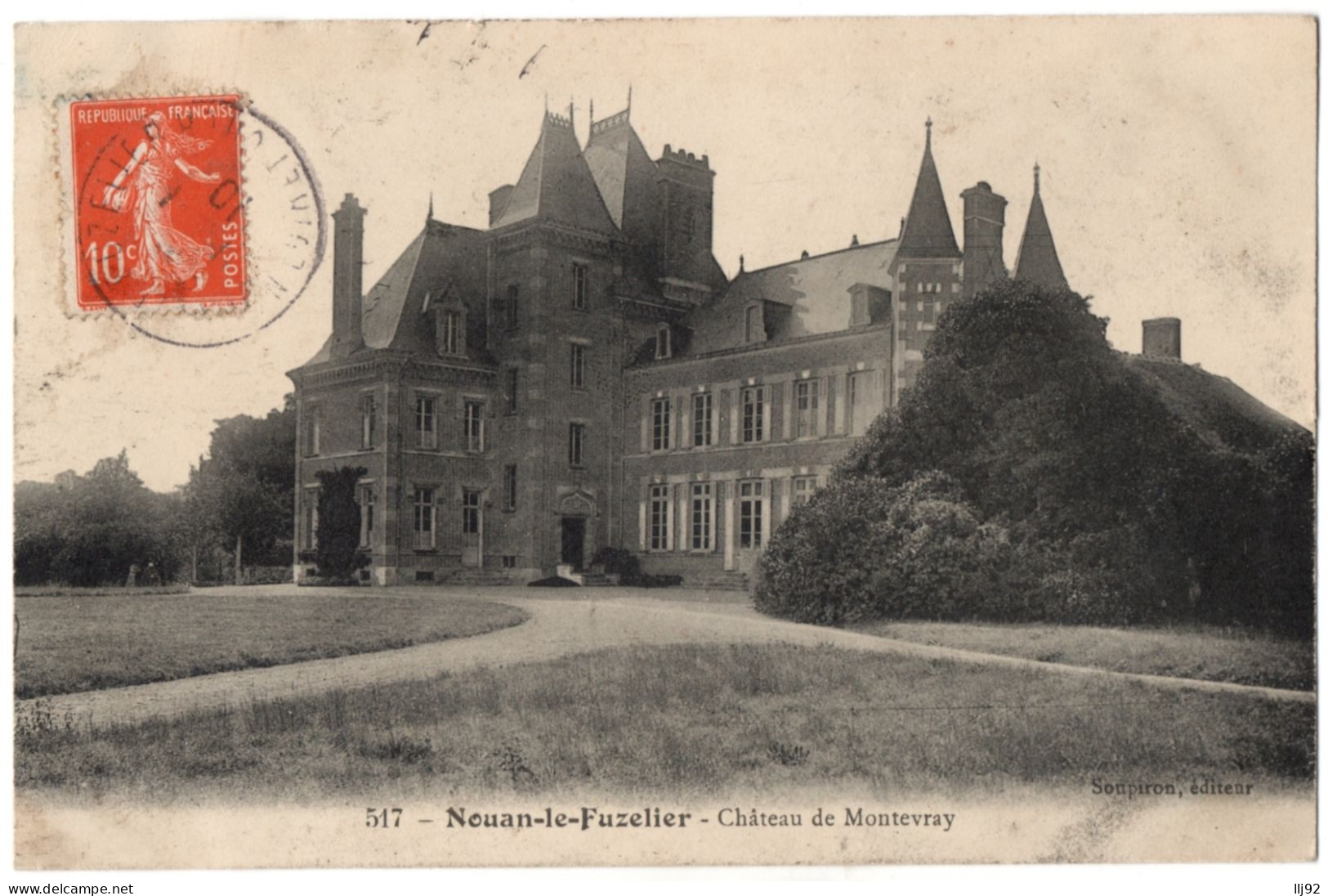 CPA 41 - NOUAN LE FUZELIER (Loir Et Cher) - 517. Château De Montevray - Andere & Zonder Classificatie