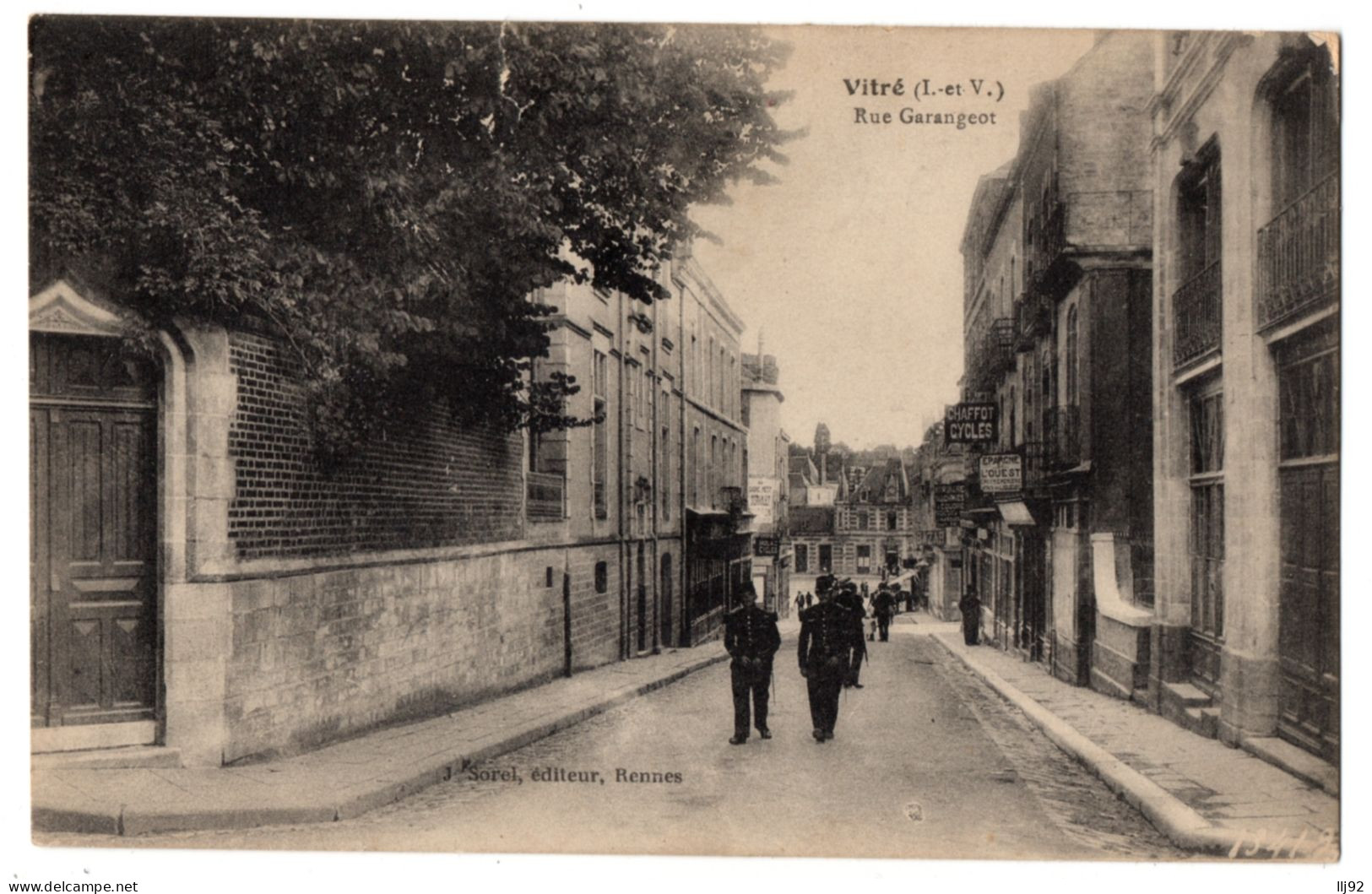 CPA 35 - VITRE (Ille Et Vilaine) - Rue Garangeot - Ed. J. Sorel - Vitre