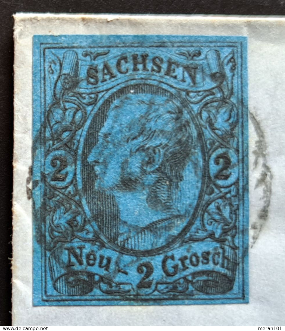 Sachsen 1860, Brief Mit Inhalt DRESDEN Nach Schloß Grafenstein, Mi 10a - Sachsen