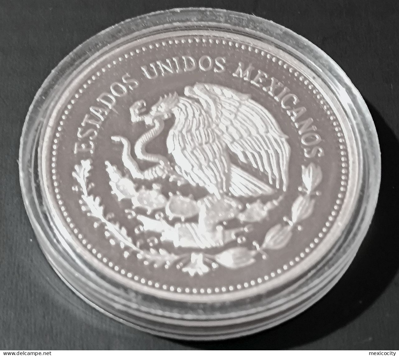 MEXICO 1985 $500 REVOLUTION Anniv. Silver Coin, PROOF In Capsule, Scarce, See Imgs., Nice - Mexiko