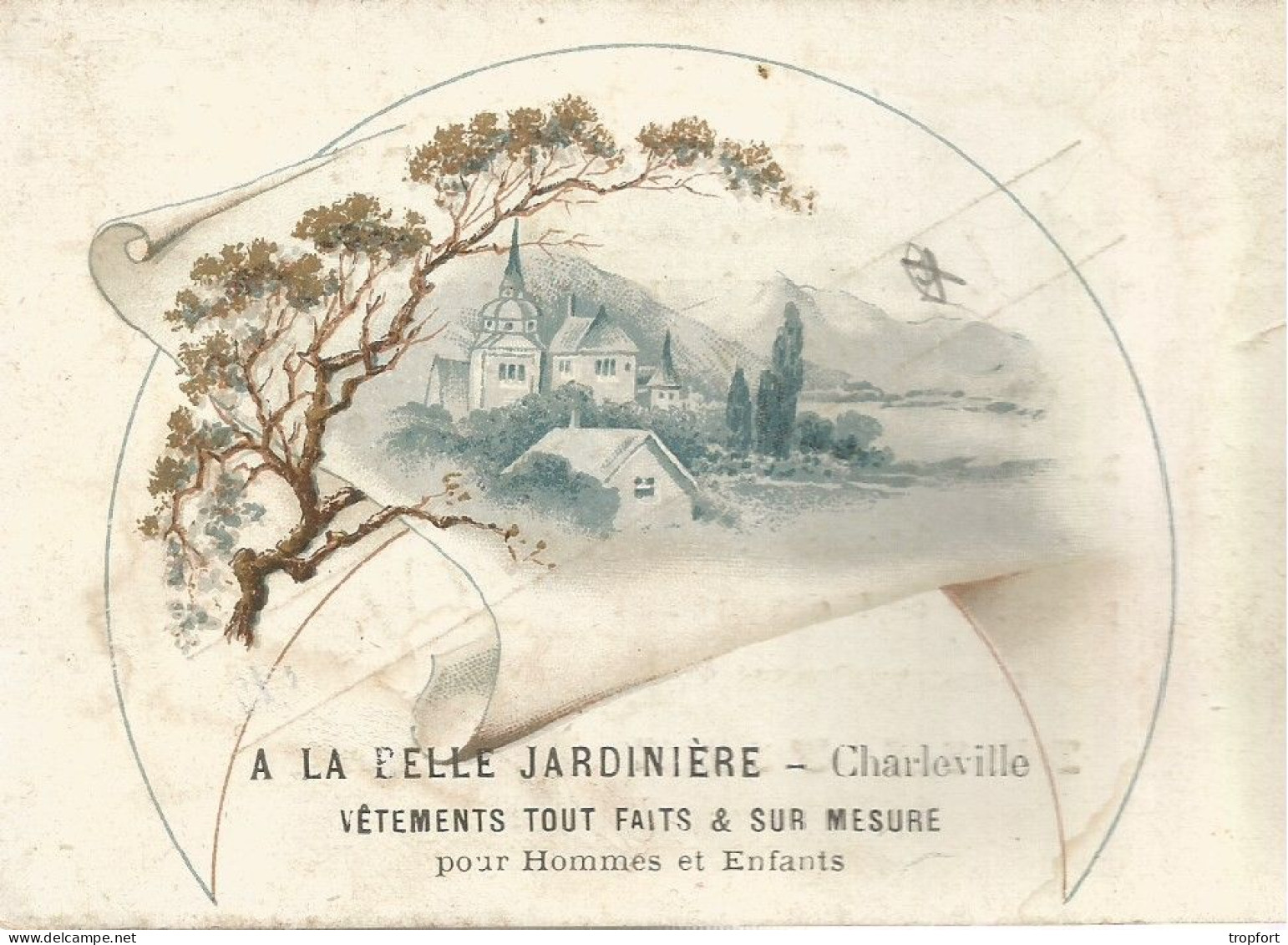 CHROMO Image A La Belle Jardiniere  CHARLEVILLE VETEMENTS MODE - Autres & Non Classés