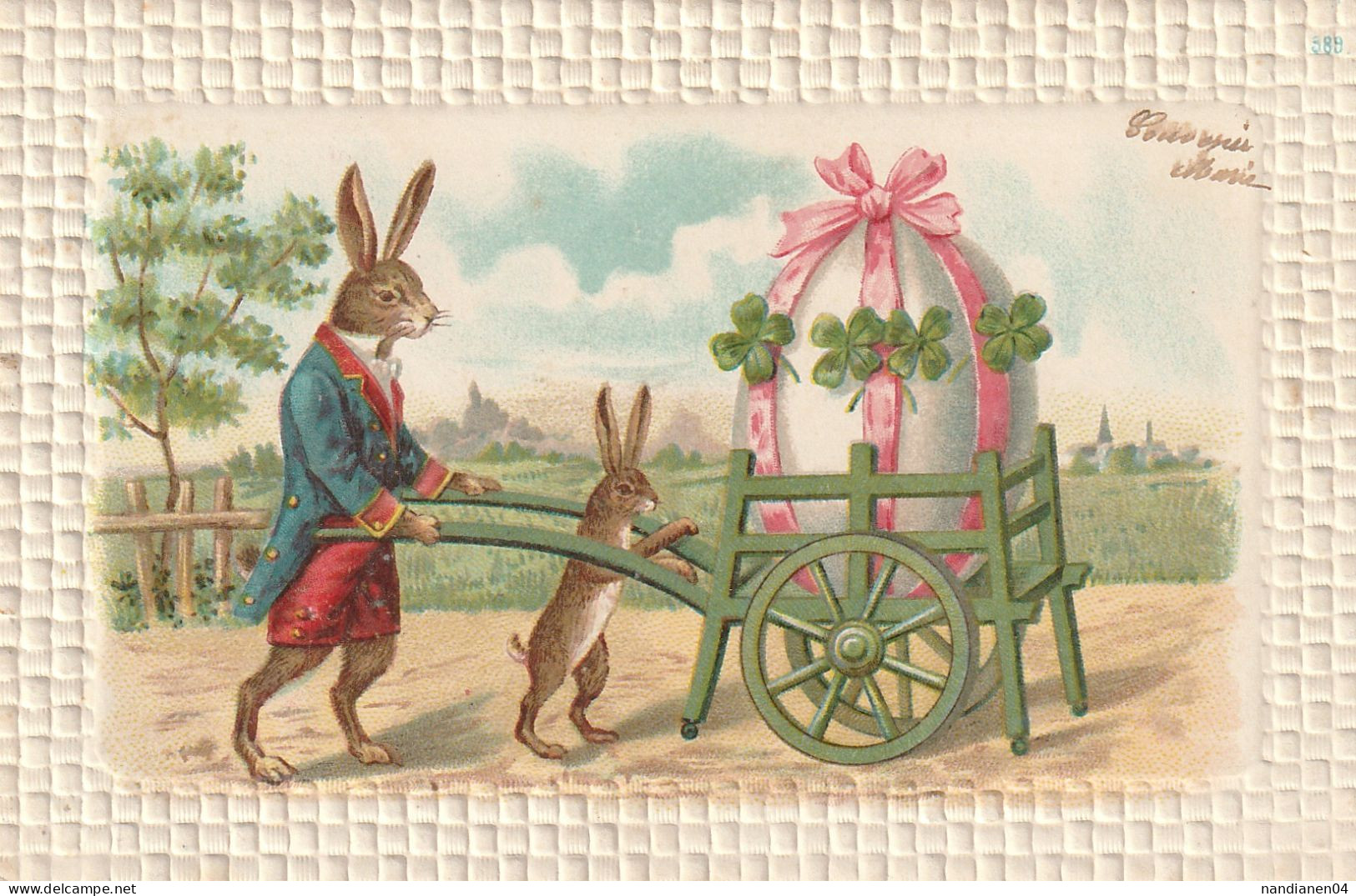 CPA - Illustrateur  - Lapin - Vor 1900