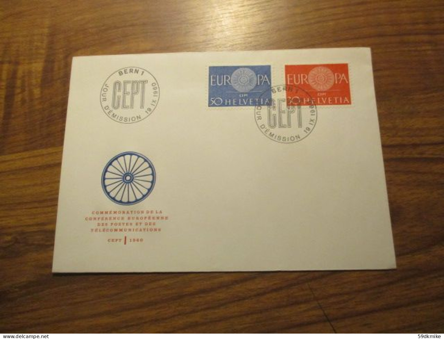 FDC - 1er Jour - Suisse - 1960 - Europa - FDC