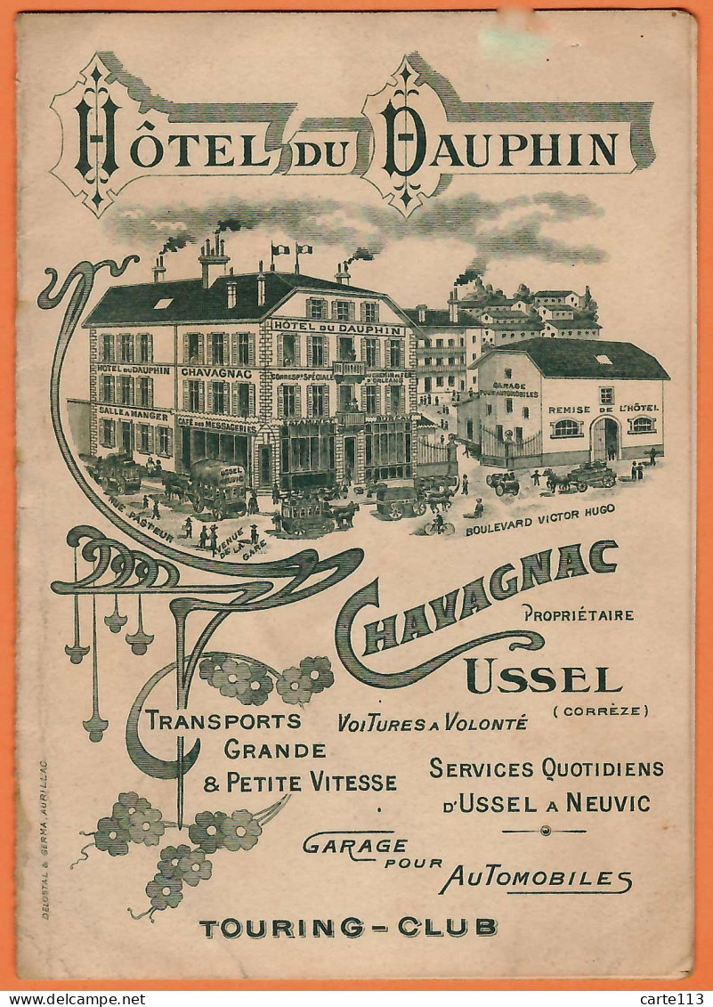 19 - F34690PAP - USSEL - Note D'hotel - Gravure - Très Bon état - CORREZE - 1900 – 1949