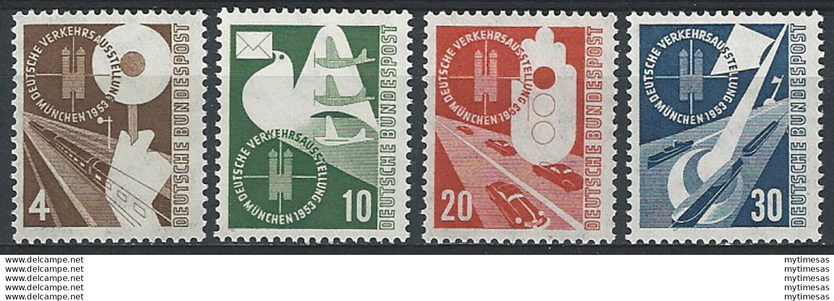 1953 Germania 4v. MNH Unif. 53/56 - Otros & Sin Clasificación