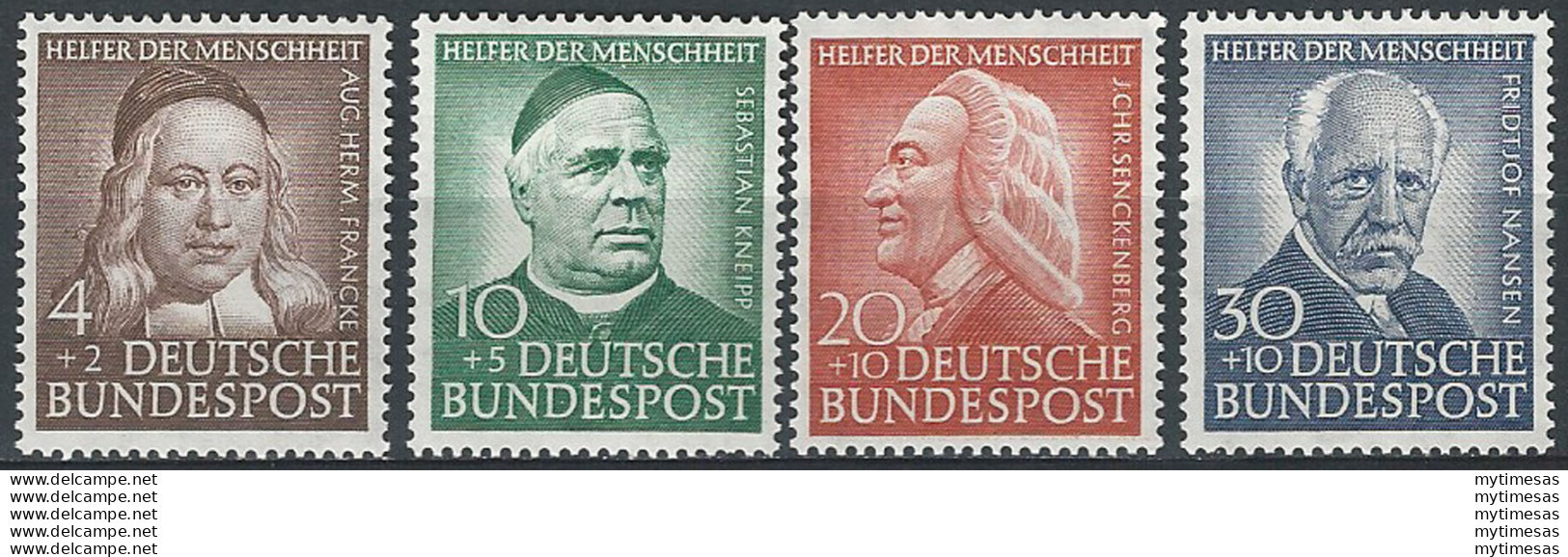 1953 Germania Beneficenza 4v. MNH Unif. 59/62 - Other & Unclassified