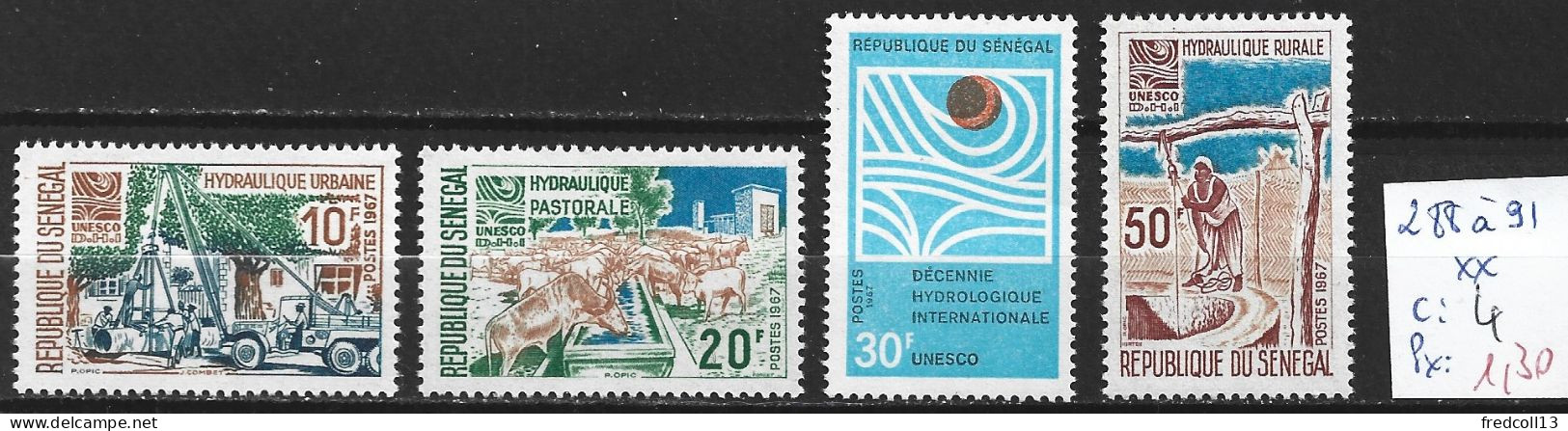 SENEGAL 288 à 91 ** Côte 4 € - Sénégal (1960-...)