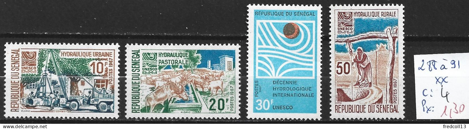 SENEGAL 288 à 91 ** Côte 4 € - Senegal (1960-...)