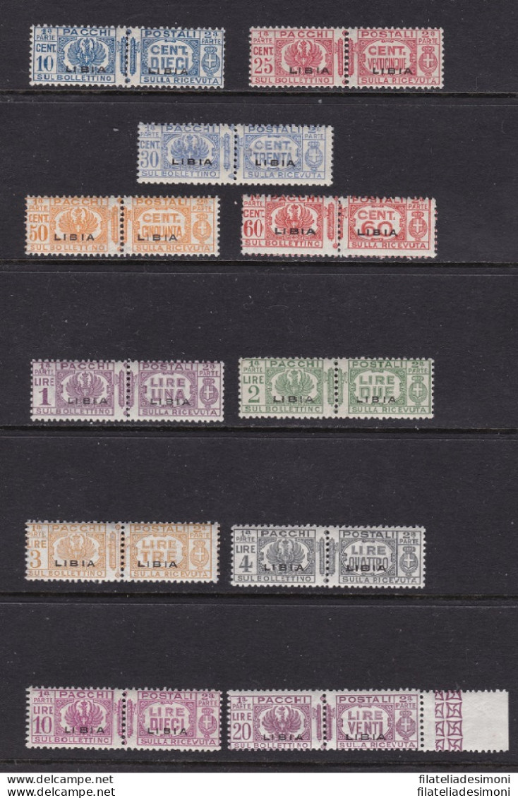 1927-37 LIBIA, Pacchi Postali N° 14/24 MNH/** - Libia