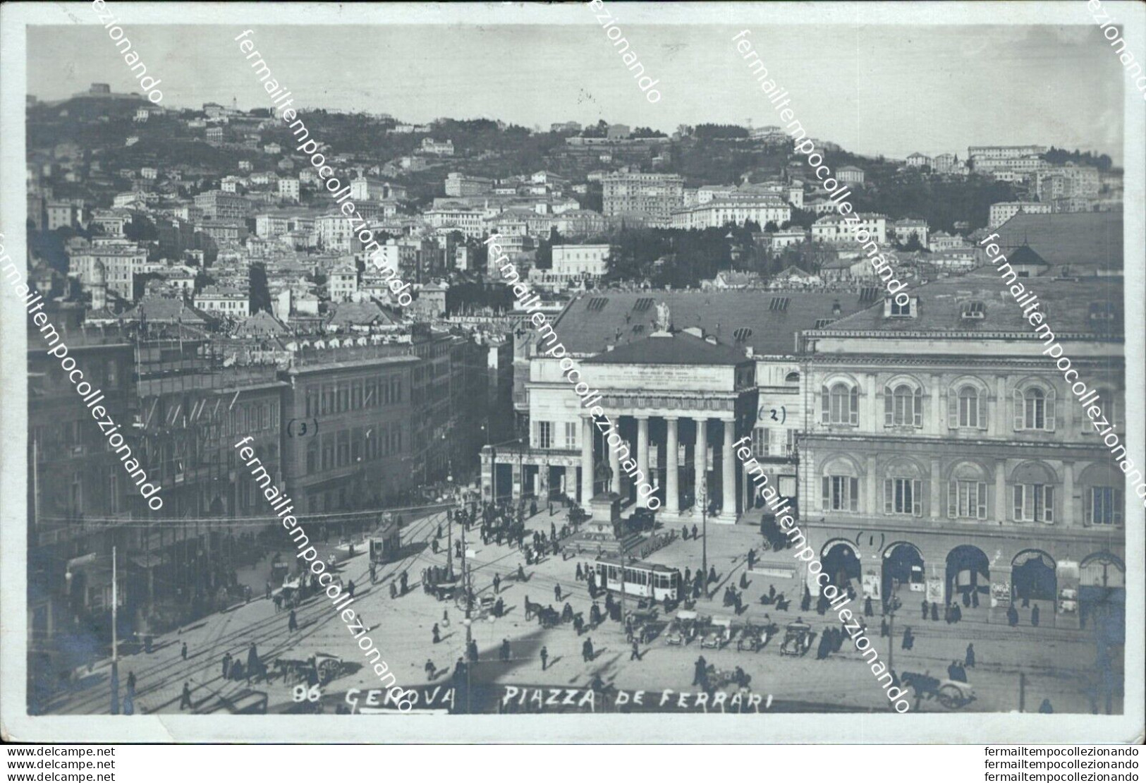 Bq121 Cartolina Fotografica Genova Citta' 1915 - Genova (Genua)