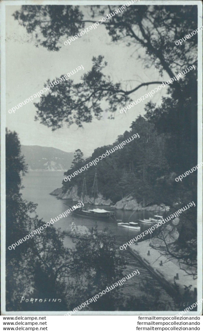 Bq35 Cartolina  Fotografica Portofino 1915 Provincia Di Genova - Genova (Genua)