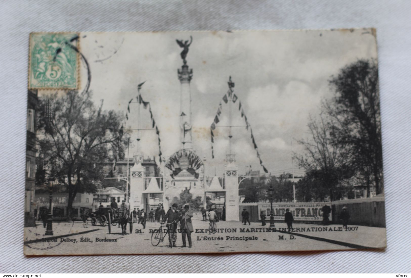 Cpa 1907, Bordeaux, Exposition Internationale, L'entrée Principale, Gironde 33 - Bordeaux