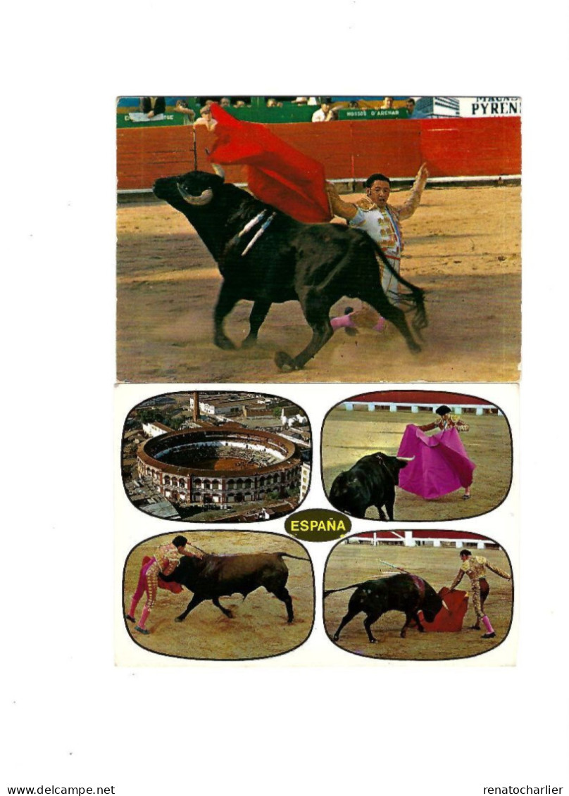 Lot De 8 Cartes Postales"Corrida"dont Une Expédiée Aux FBA (BSD) - Corrida