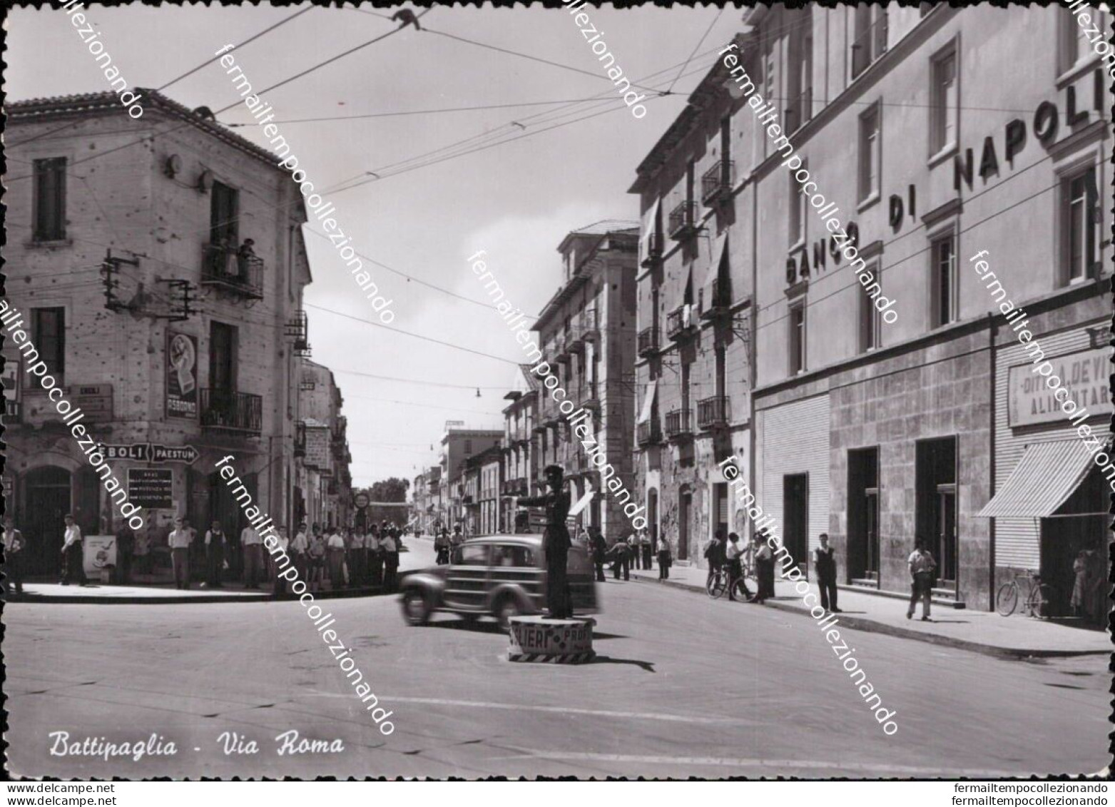 Am828 Cartolina Battipaglia Via Roma Provincia Di Salerno Campania - Salerno