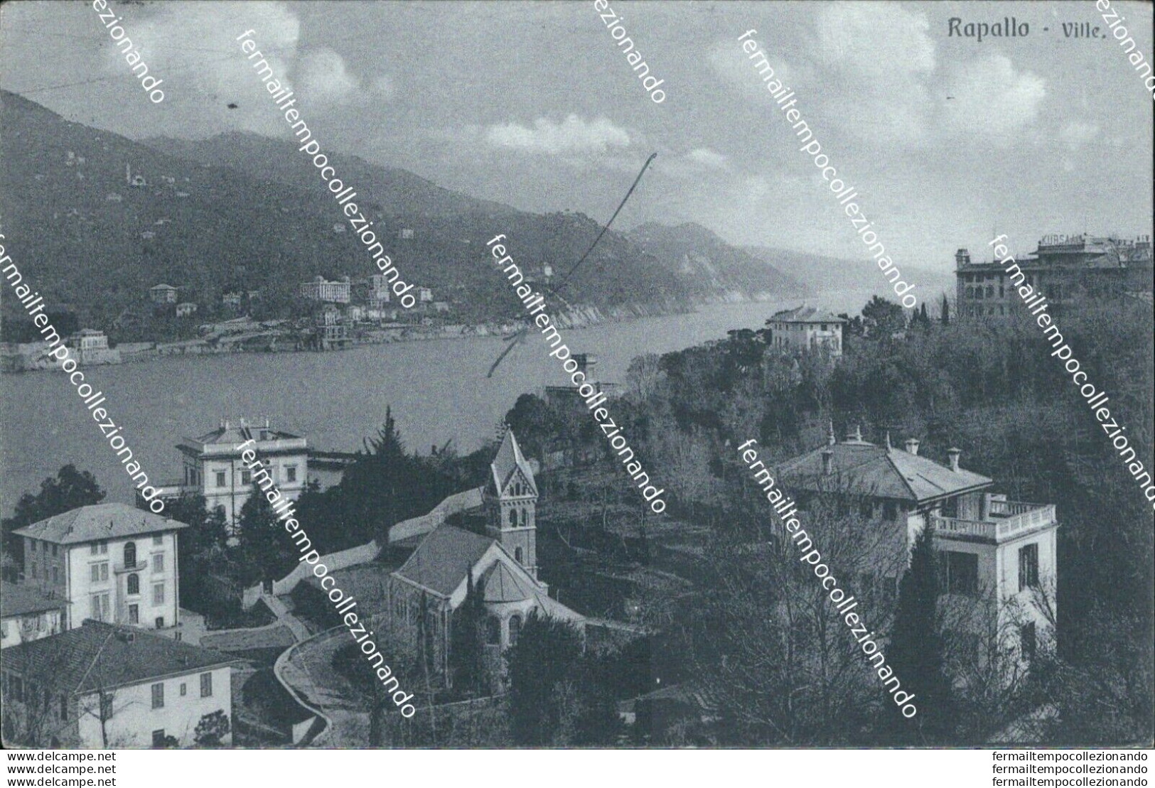 Bq363 Cartolina Rapallo Ville 1920 Provincia Di Genova - Genova