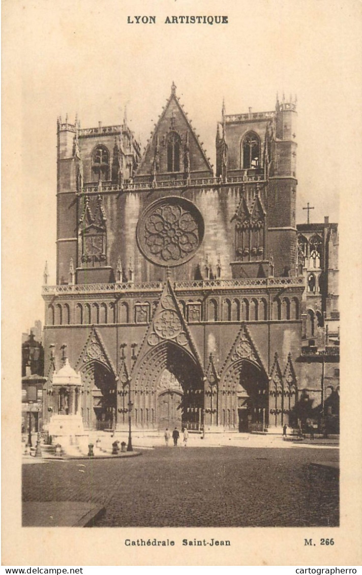 CPA France Lyon Cathedrale Saint Jean - Autres & Non Classés