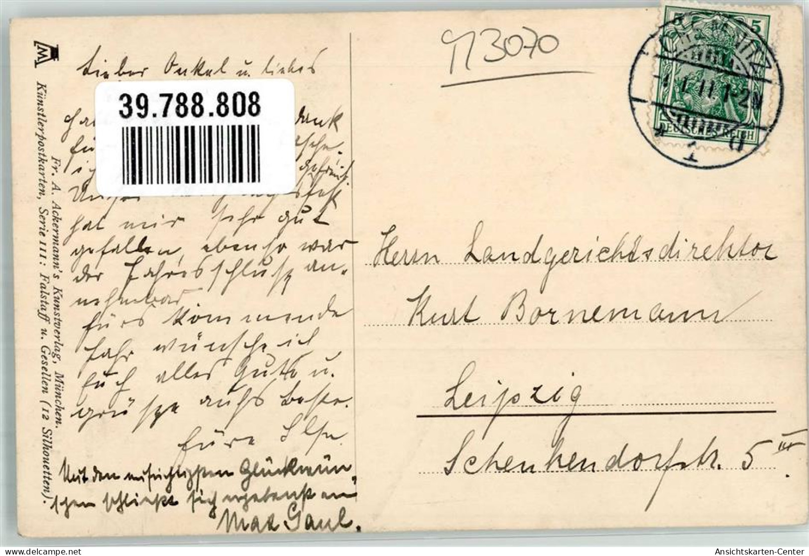 39788808 - Scherenschnitt Peto Und Gadshill Aus Shakespeare Koenig Heinrich IV Verlag F.A. Ackermann 1417 - Other & Unclassified