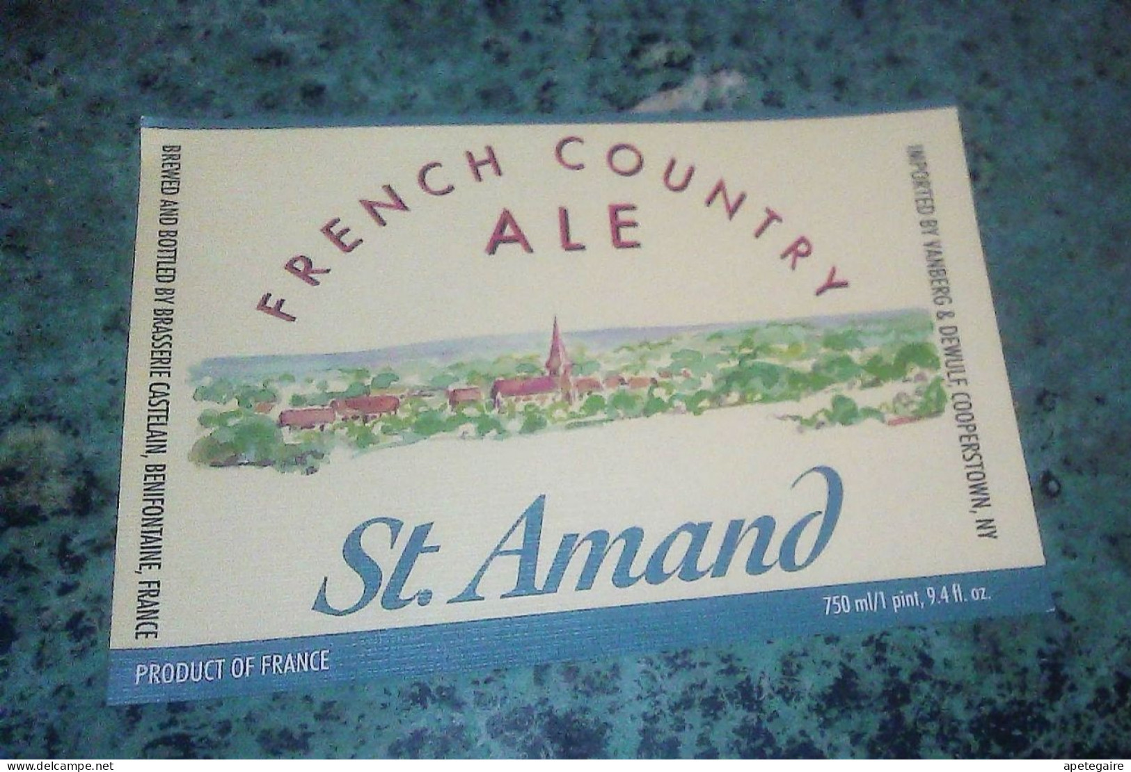 Bénifontaine Brasserie Castellan Ancienne étiquette  De Bière Anglaise Ale Non Utilisée French Country St Amand - Beer