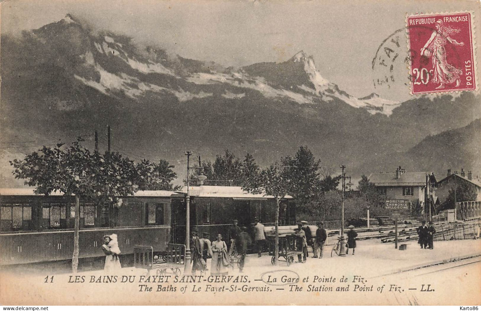 St Gervais * Les Bains Du Fayet * La Gare Et Pointe De Fiz * Train * Ligne Chemin De Fer - Saint-Gervais-les-Bains