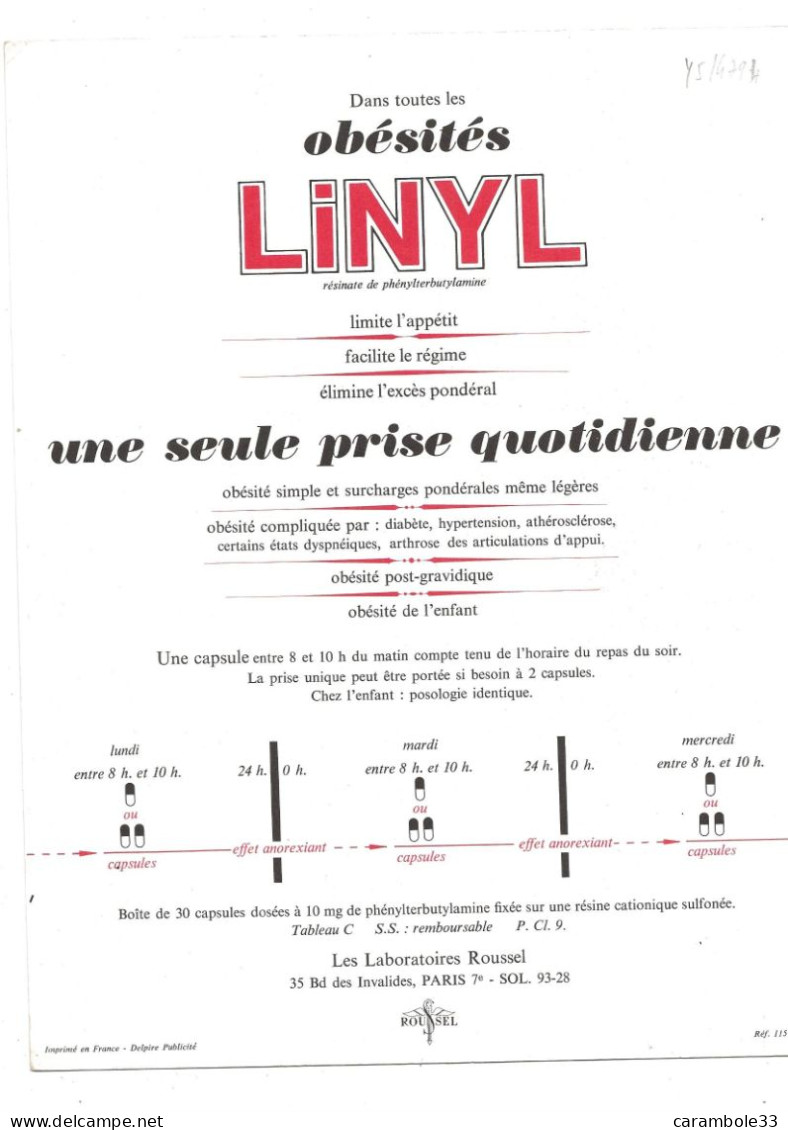 Vieux Papiers PUBLICITE  OBESITES LINYL   La Monde  Toilette De Saison  (1587)  25 X 26 - Advertising