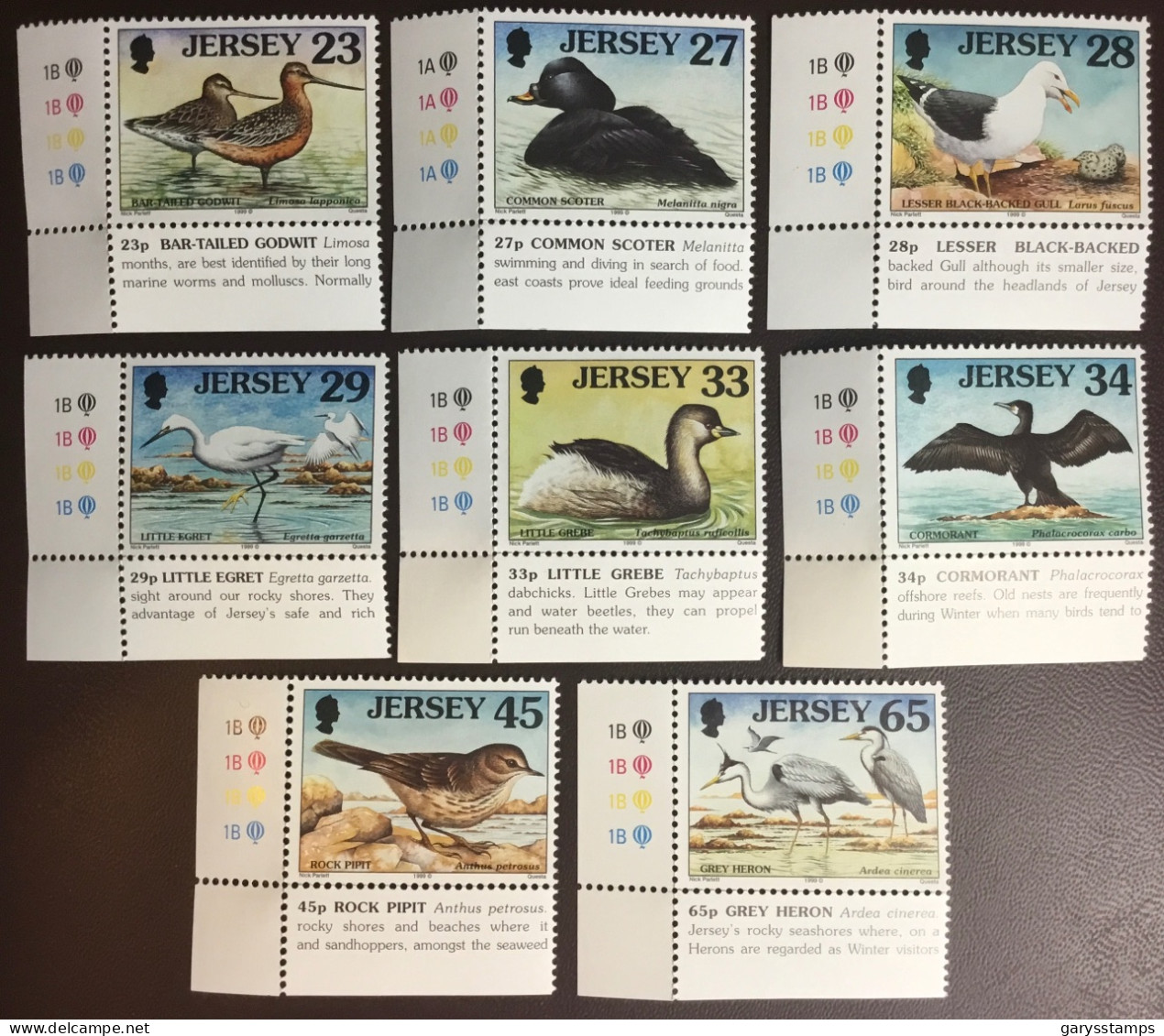 Jersey 1999 Seabirds Birds MNH - Andere & Zonder Classificatie