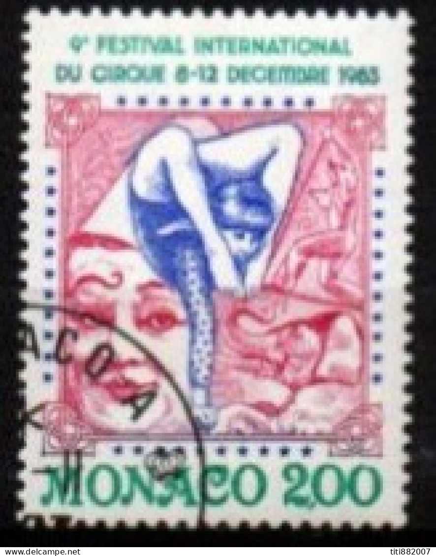 MONACO    -   1983 .   Y&T N° 1397 Oblitéré.   Cirque  /  Clown  /  Contorsionniste - Usados